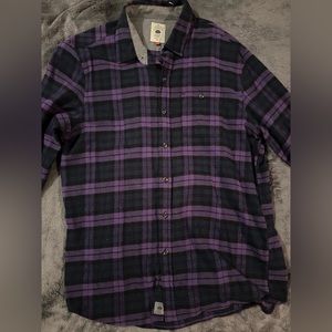 Purple plaid flannel